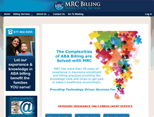 Tablet Screenshot of mrcbilling.com